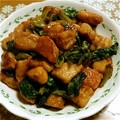 mi−chanmam's cooksnap of when they made 柔らか♡もうかさめとほうれん草の醤油炒め.
