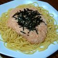 うっきー太郎's cooksnap of when they made とろとろ❤明太子（たらこ）パスタ.