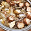 イシス女神's cooksnap of when they made 宮城の郷土料理☆油麩入りではっと鍋.