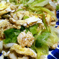 koroo16's cooksnap of when they made 桜えびとレタスと卵の炒め物.