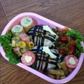 minch＊＊'s cooksnap of when they made ＊キャラ弁＊　チェックのおにぎり♡.