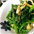 bb☆'s cooksnap of when they made ほうれん草と油揚げの胡麻ゴマ和え.