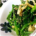 bb☆'s cooksnap of when they made ほうれん草と油揚げの胡麻ゴマ和え.