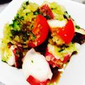みんとっとん's cooksnap of when they made タコとみぞれきゅうりの酢の物.