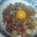 dantemustdie's cooksnap of when they made 大根と挽肉のシャキトロー♪どんぶり.
