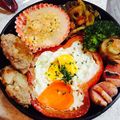クック6T3KMJ☆'s cooksnap of when they made パプリカ目玉焼き♪.