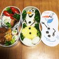 さちこ7392's cooksnap of when they made キャラ弁☆意外と簡単☆アナ雪のオラフ♪.
