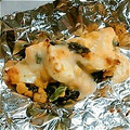 waizury's cooksnap of when they made お弁当に。ほうれん草とゆで卵のマヨ焼き？.