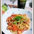 ＴＯＭＯＷＡＴ's cooksnap of when they made ベーコン＆トマトの焼うどん.