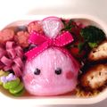 sakyu☆'s cooksnap of when they made 簡単！キャラ弁おにぎりほっぺちゃん.