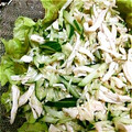 しみあお's cooksnap of when they made きゅうりと鶏ササミのお酢和え.