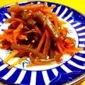 ʕ•ٹ•ʔ's cooksnap of when they made 人参とこんにゃくのきんぴら.