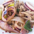 そらるん's cooksnap of when they made ☆旨辛☆白ネギとイカの炒めたん.
