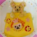 YuRinaS's cooksnap of when they made おひるごはん♡くまちゃん オムライス.