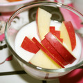 ちび☆りんご's cooksnap of when they made 簡単 りんごヨーグルト♪.