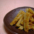 なつとも's cooksnap of when they made たたき風ゴボウのゴマ和え.