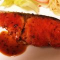 はるそーママ's cooksnap of when they made 粒マスタード入り、鮭のハチミツ照り焼き.