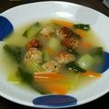 とまっしゅ's cooksnap of when they made 肉団子と青梗菜の中華スープ★.