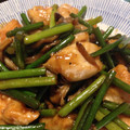 snow012's cooksnap of when they made ♡鶏肉とニンニクの芽のオイスター炒め.