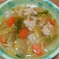 ともママ0120's cooksnap of when they made 簡単うまうま♡白菜と団子スープ♡.