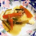 たらこ★'s cooksnap of when they made だしで簡単＆早い♪カレイの野菜あんかけ.