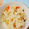 なつしの's cooksnap of when they made 残ったおでんで*リメイク！五目おこわ.