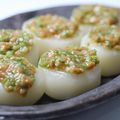Hoink's cooksnap of when they made 茹で大根を梅ダレで♡.