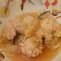 ゆりげら's cooksnap of when they made 鶏むね肉のつくねと☆白菜の温かうま煮★.