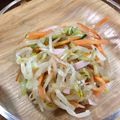 くりーむ鯛焼き♪'s cooksnap of when they made ☆モヤシとハムとキュウリのナムル☆.