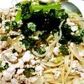 さとうみお's cooksnap of when they made ちゃちゃっと！小松菜とひき肉の和風スパ.