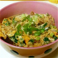 中川千尋's cooksnap of when they made 余ったごぼうで 卵とろ～り♪柳川風親子丼.