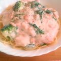 しゅうまゐ's cooksnap of when they made お手軽サーモンとほうれん草クリームパスタ.