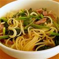 あすみん♪'s cooksnap of when they made 簡単ランチ＊青菜パスタ♪.