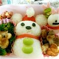 ごってぃーmama's cooksnap of when they made クリスマス ミッキー キャラ弁.
