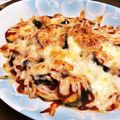 kagujura's cooksnap of when they made ナスとトマトケチャップのチーズ焼き.