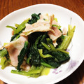 ♡みさきち♡'s cooksnap of when they made 簡単中華＊ほうれん草のベーコン炒め＊.