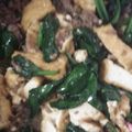 にんにく好き70's cooksnap of when they made 厚揚げとほうれん草の味噌バター炒め.