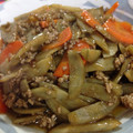 にゃー◎'s cooksnap of when they made めんつゆで簡単。ごぼうと人参の煮物.