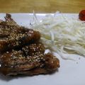 単！！'s cooksnap of when they made 甘辛黒コショウ手羽先❀.