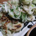 みつばぁち's cooksnap of when they made 超簡単！モチモチネギ焼き～チヂミ風～.