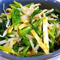 reozou☆'s cooksnap of when they made ■糖質制限ほうれん草もやし卵簡単ごまあえ.