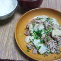mittun187's cooksnap of when they made ブタと長いものシャキシャキ炒め～.