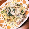 りかりら's cooksnap of when they made 牡蠣とホーレン草のホワイトスパゲティ.