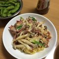 きらたーん's cooksnap of when they made ベーコンとしめじの和風クリームパスタ.
