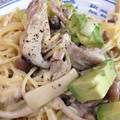 せつせつせつ's cooksnap of when they made 豚肉切り落としで♡アボカドクリームパスタ.