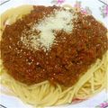 sweet_rose's cooksnap of when they made スパゲッティ ミートソース&ドリア.