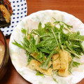 ＊実月＊'s cooksnap of when they made 水菜とお揚げのサラダ.