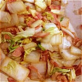 リサ29's cooksnap of when they made 白菜とベーコンのバターしょう油炒め.