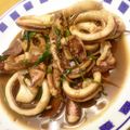ぐーたらレシピ研究所's cooksnap of when they made イカとねぎのにんにくバター醤油炒め.