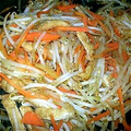 北斗7's cooksnap of when they made もやしと油揚げのゴマゴマ炒め.